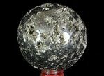 Polished Pyrite Sphere - Peru #65871-1